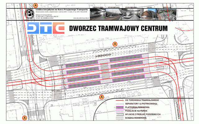 Plan Dworca Tramwajowego Centrum